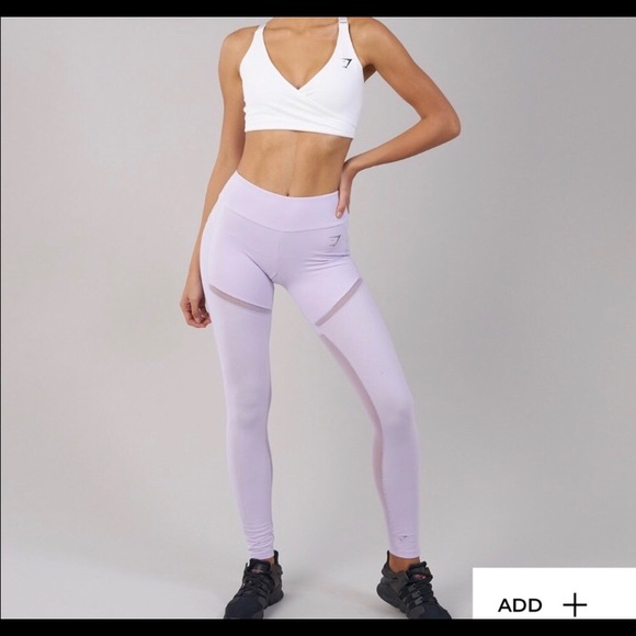 Gymshark Pants - Gymshark lavender leggings with mesh details